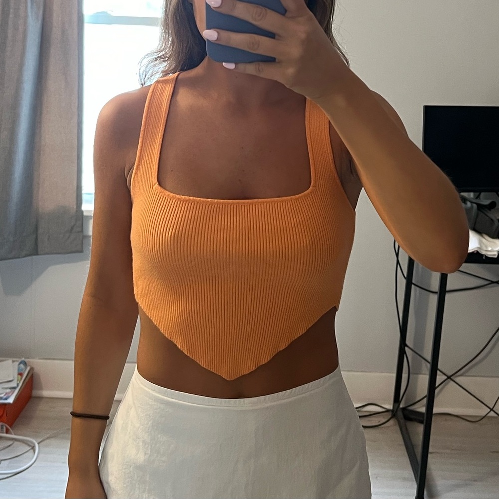Forever 21 orange crop top